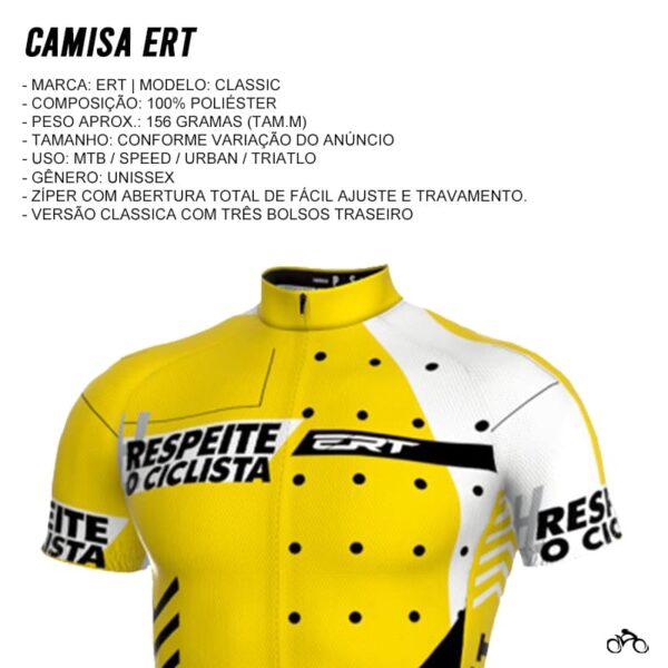 Camisa Ciclismo Ert Nova Tour Respeite o Ciclista Mtb Speed - Image 2