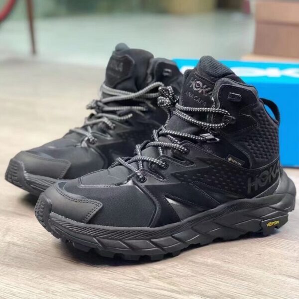 HOKA Anacapa Mid GTX Caminhadas Botas Homens Ao Ar Livre Impermeável Trekking Sapatos High Top Camping Aventura Botas Trail Running Sneakers - Image 4