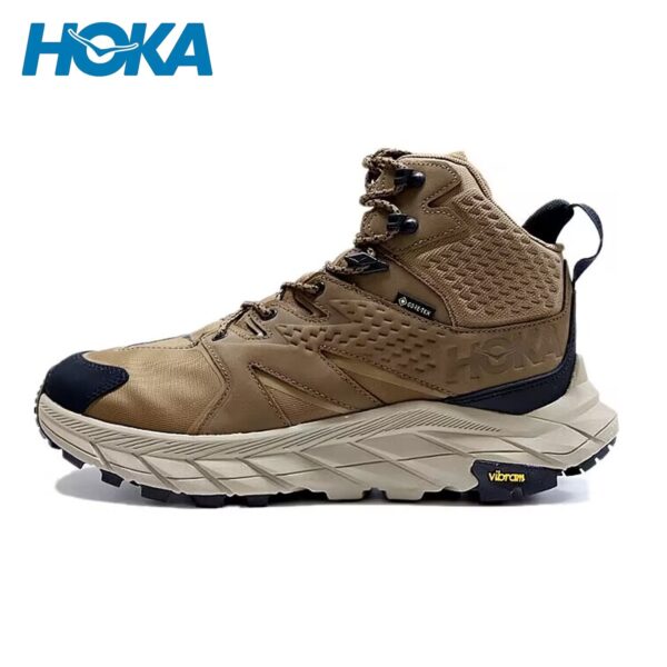 HOKA Anacapa Mid GTX Caminhadas Botas Homens Ao Ar Livre Impermeável Trekking Sapatos High Top Camping Aventura Botas Trail Running Sneakers