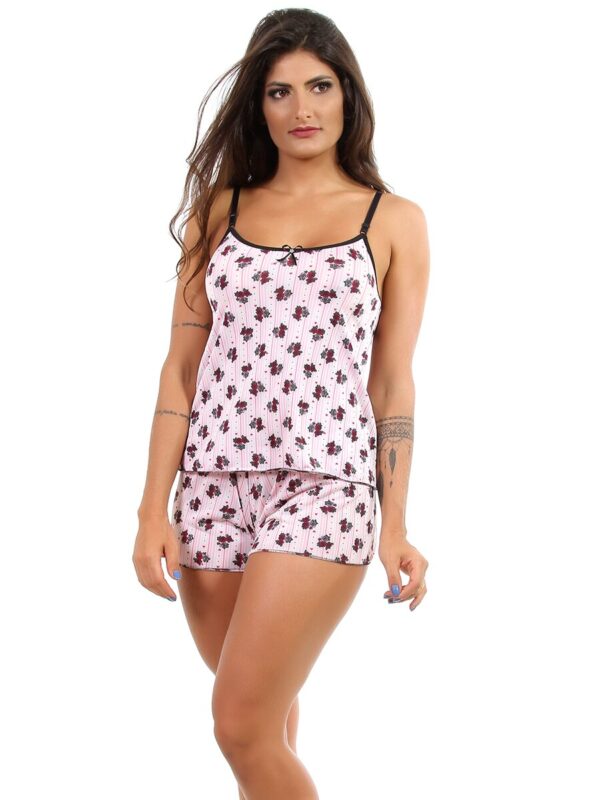 Kit 5 Baby Doll Short Doll Revenda atacado Sacoleira Pijama Feminino Ideal Mulher Bermudinha e Camiseta Estampada Animada - Image 5