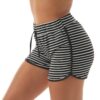 Short Praia Verão Moda Saída Listrado Feminino Frimodas Banho Feminino Verão Saída De Biquini Cover Up