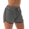 Short Praia Verão Moda Saída Listrado Feminino Frimodas Banho Feminino Verão Saída De Biquini Cover Up - Image 5
