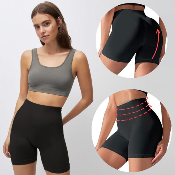 Shorts Curto Feminino Para Esportes Academia Treinos Moda Fitness Estilo Legging Tecido Grosso Em Poliamida